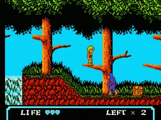 Standing on a tree branch