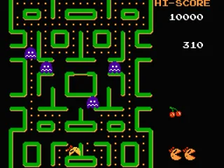 The ghosts are now violet - you can eat them!