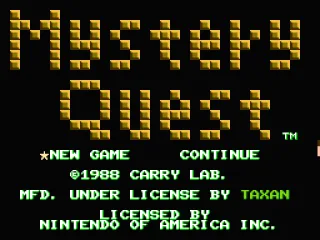 Title screen