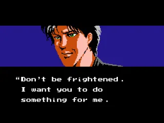 First act ending cinematic, Ryu is given a clue as to where he should go next