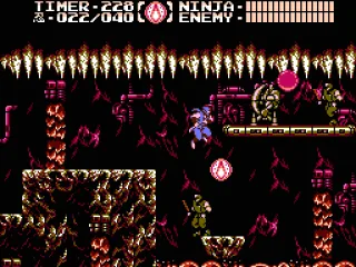 Stage 2-2, in the lava chambers