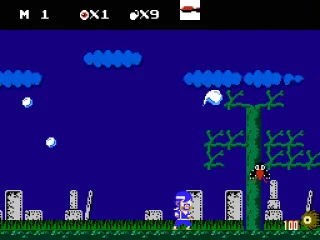 Action in the poison field, including rolling eyeballs, flying birds, mystical clouds, and falling hailstones