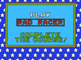 Play Rad Racer - Complete the course