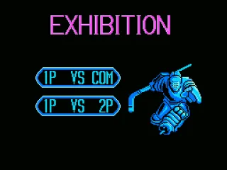 Exhibition game screen