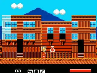 Collecting money bags for points.