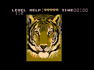 A picture puzzle before it is broken up...