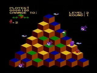 Lookout, many creatures are after Q*Bert!