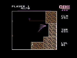 Drawing off sections of the screen