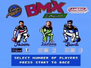 Title screen (BMX Simulator)