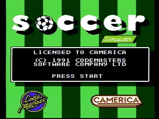 Title screen (Soccer Simulator)