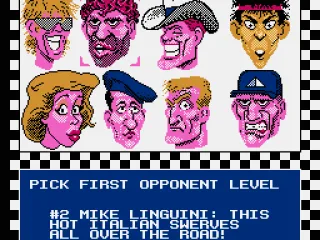 Pick from a broad range of stereotypes to race against.