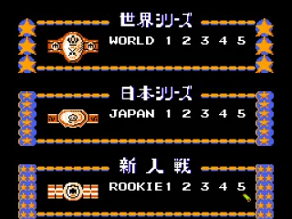 The ranking mode. You can choose to play a rookie, Japan or world tournament.