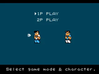 Selecting game mode & character... obviously