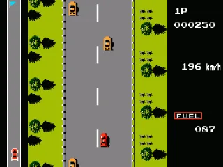 Some cars change lanes