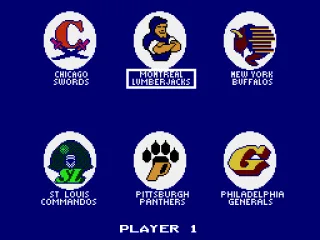 Picking a team from “National Division East” for player 1