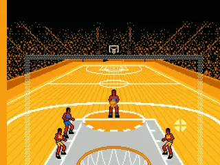 You have to wait for the curser to go over the net to make the basket