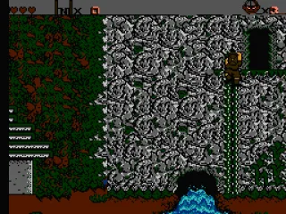 I'll cross the river and enter the door t the top of the vine.