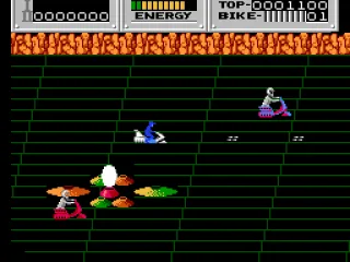 Weapons firing on a fellow rider