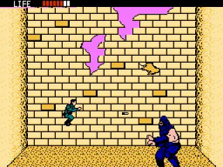 You must hit his head in order to defeat him.