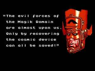 Silver Surfer is given his mission by Galactus.