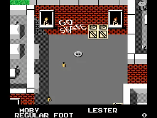 The jam event, selecting goofy foot mode (press up to accelerate, down to break, left to turn right and right to turn left).