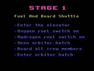 Stage 1 checklist. All that has to be done in 40 seconds.
