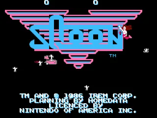 Animated title screen, complete with topless mermaid!