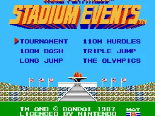 Title screen (Bandai U.S. release)