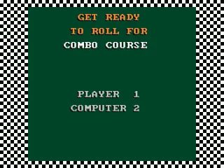 Screen before the race starts.