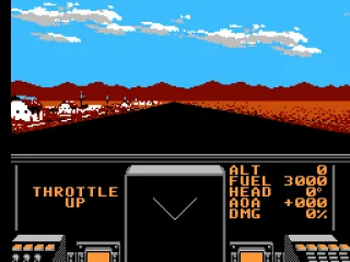 Preparing to take off in your first mission.