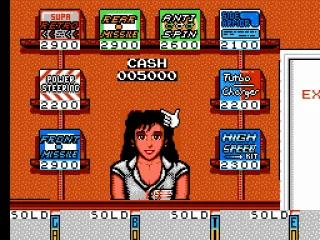 The Garage, here you can buy parts and repair your car.