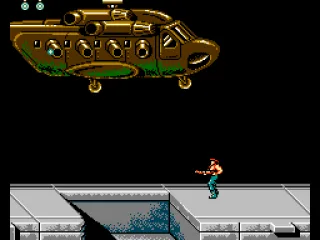 The first boss - helicopter