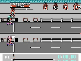 Ready for the skateboard race?