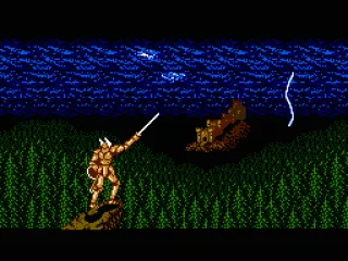 After pressing start, the Sword Master indicates that he accepts the task at hand.