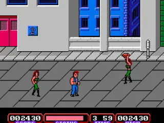 Now we fight ladies, one of them is a carrying an object she's about to throw at me