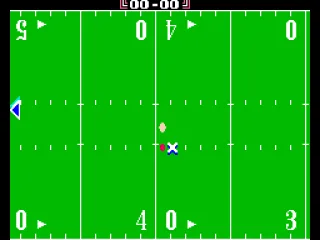 The ball is marked with X. This field goal wasn't very successful...