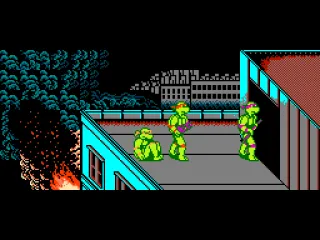 Only Michaelangelo falls.