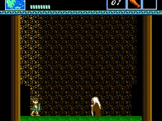 An old wise guy in a cave