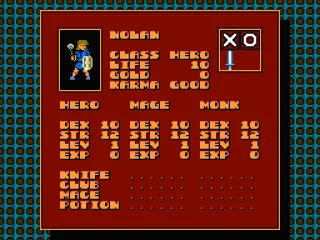 Creating a character