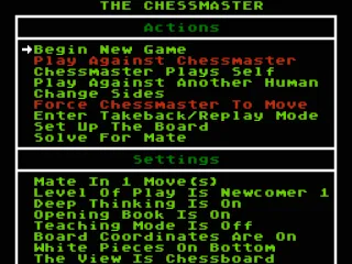 The options screen, from here the player can edit the difficulty and number of players among other things