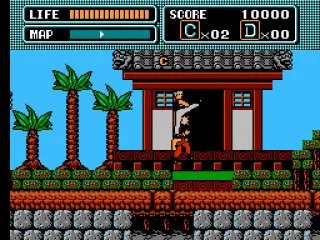 Beating up bad guys on Okinawa