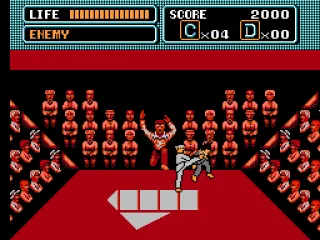 The karate tournament at the opening of the game