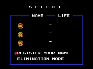 Game management screen