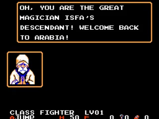 Talking to characters in town