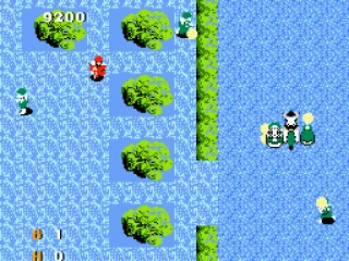 Motorcycle with both sidecars attached.