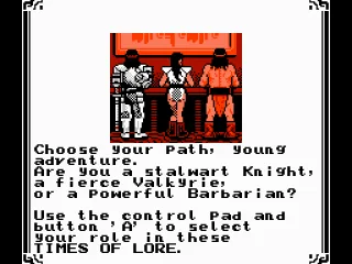 Choosing your character