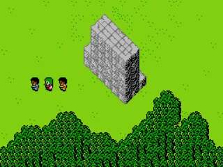 Walking around outside.