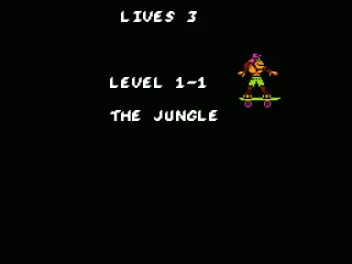 Screen introducing the stage the player is on