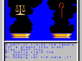 Typical Ultima-style character creation