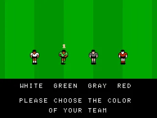 Team uniform color selection.